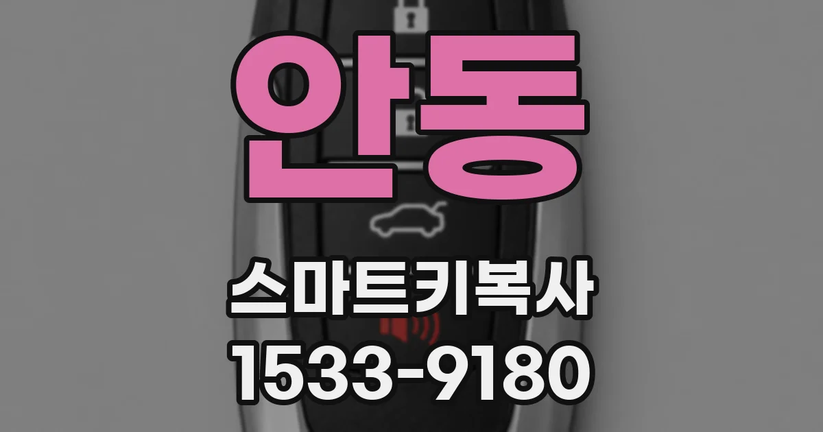 안동 스마트키복사