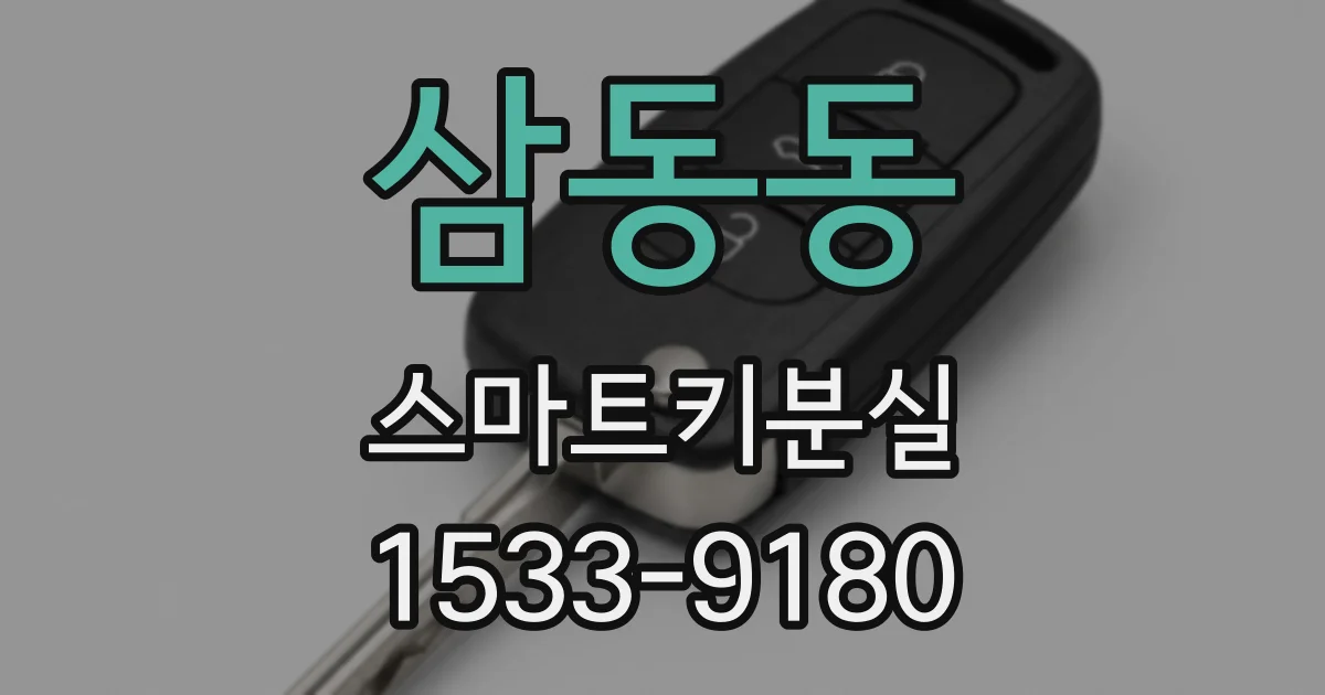 삼동동 스마트키분실