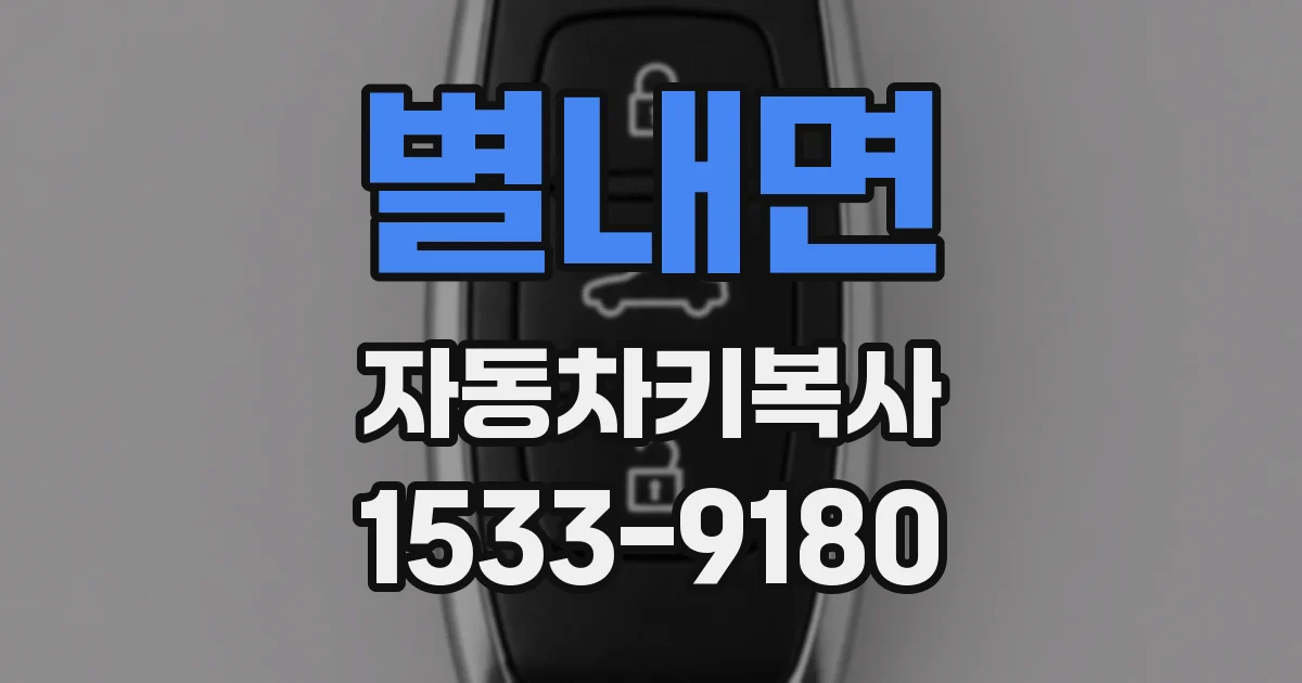 별내면 자동차키복사