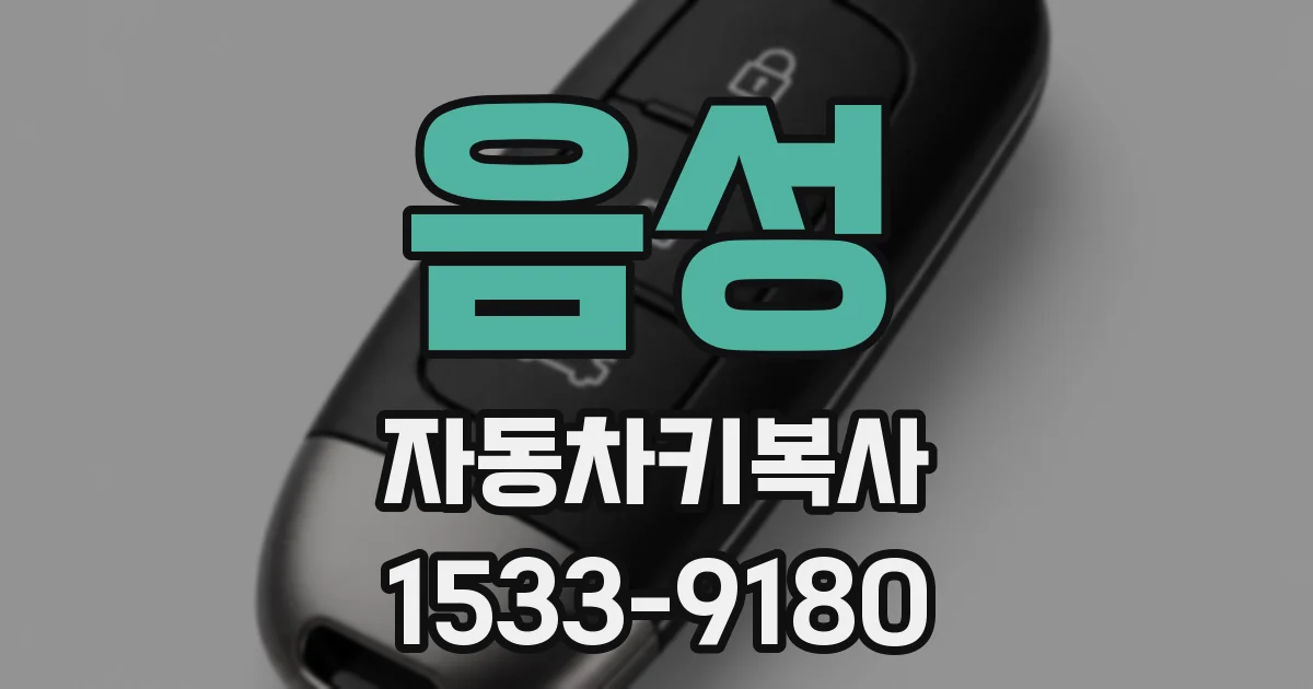 음성 자동차키복사
