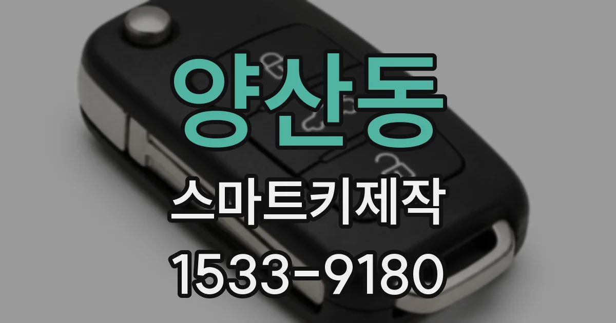 양산동 스마트키제작