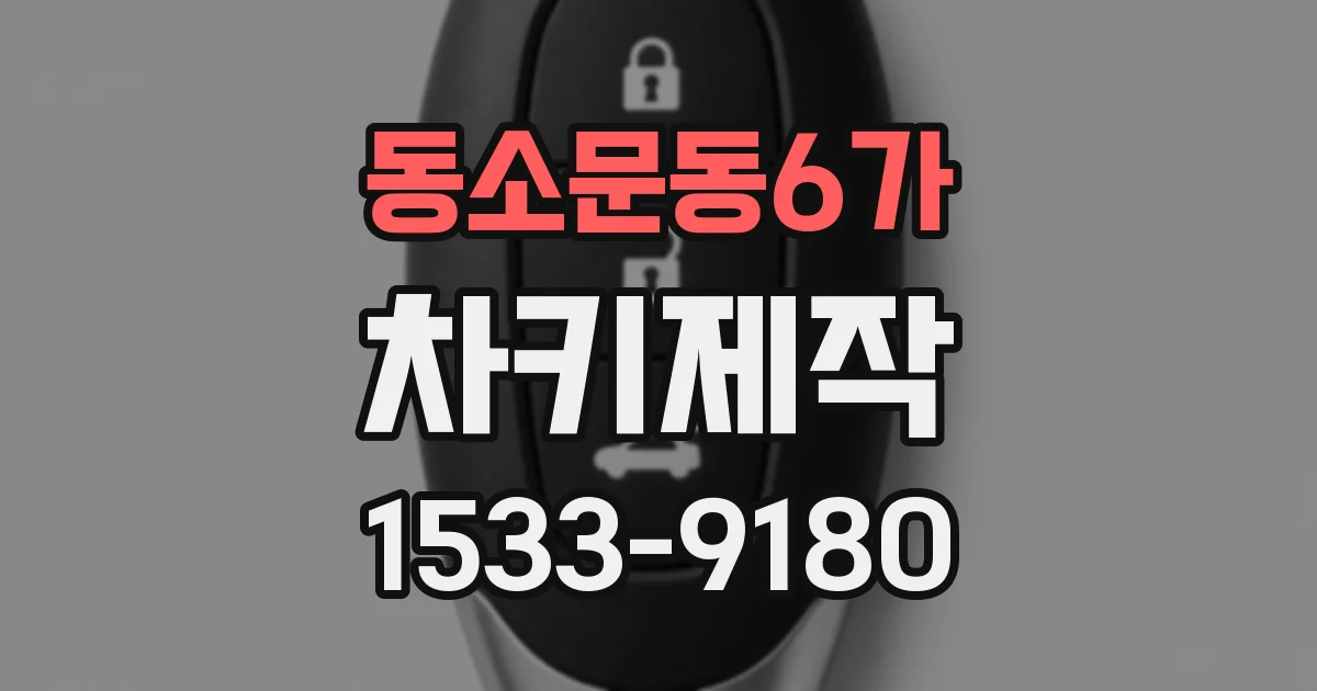 동소문동6가 차키제작