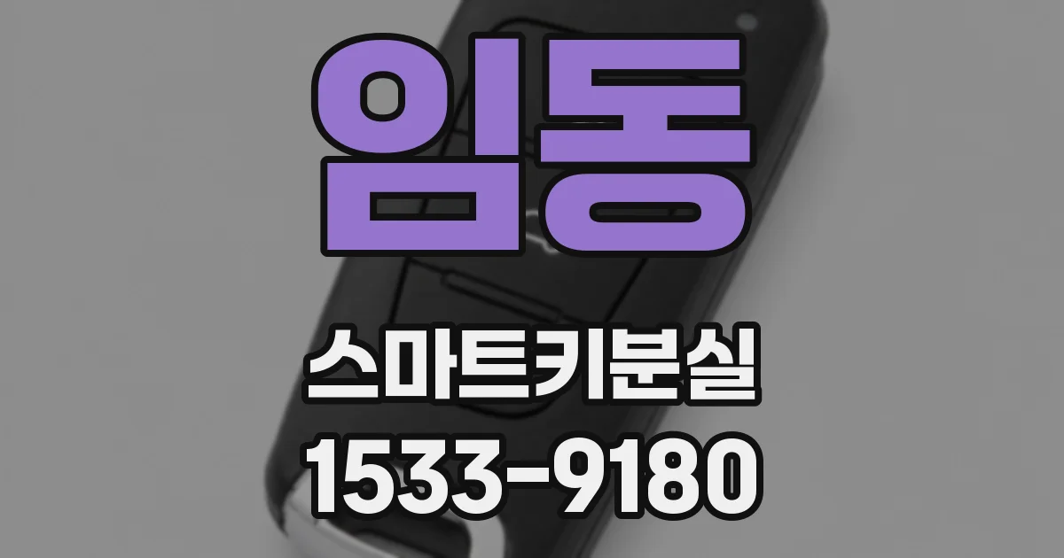 임동 스마트키분실