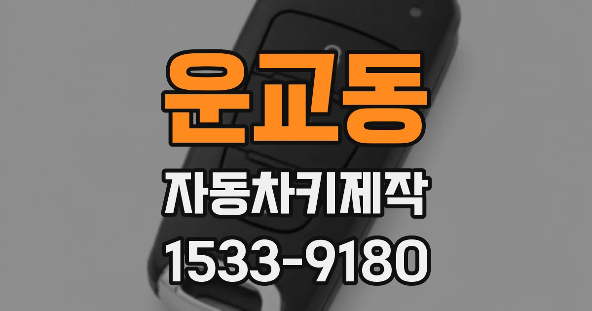 운교동 자동차키제작
