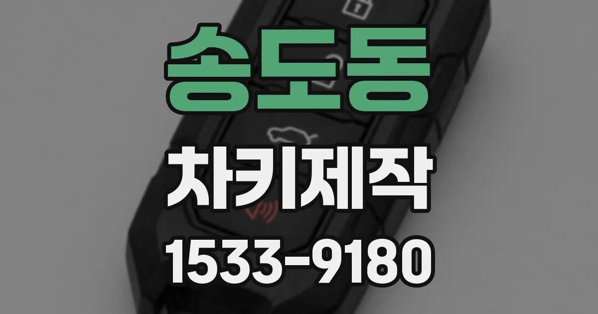 송도동 차키제작