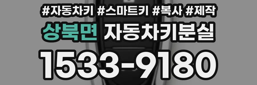 상북면 자동차키분실