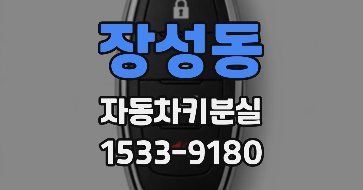장성동 자동차키분실