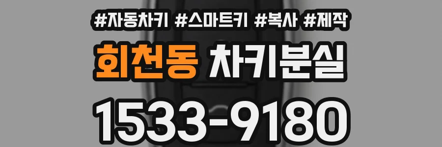 회천동 차키분실
