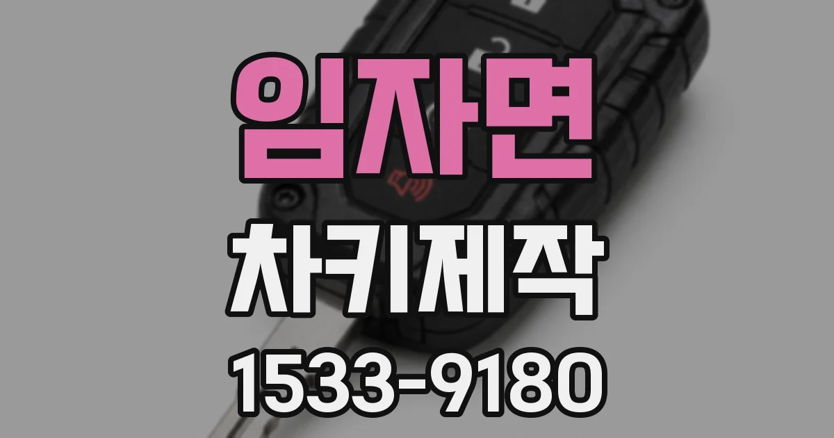 임자면 차키제작