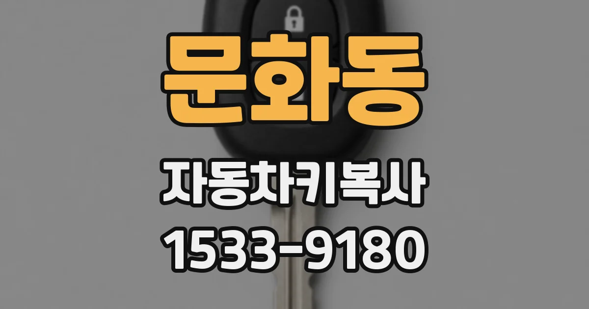 문화동 자동차키복사