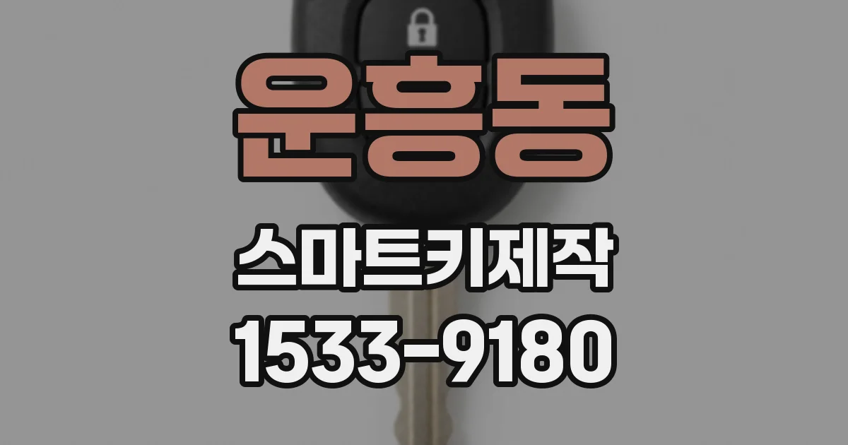운흥동 스마트키제작