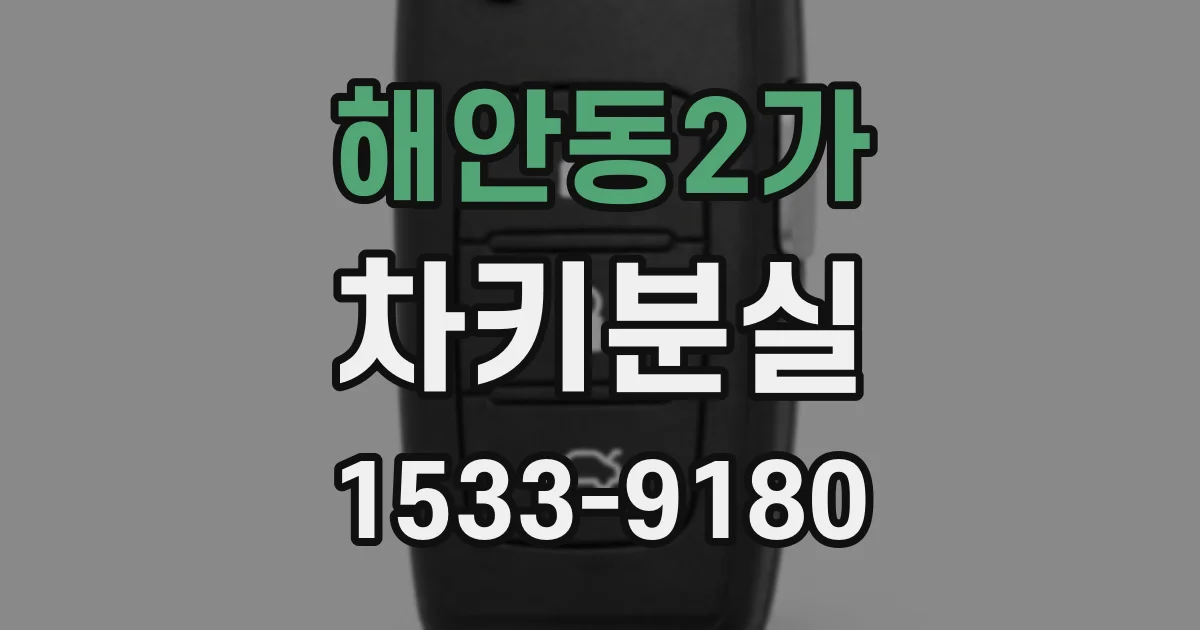 해안동2가 차키분실