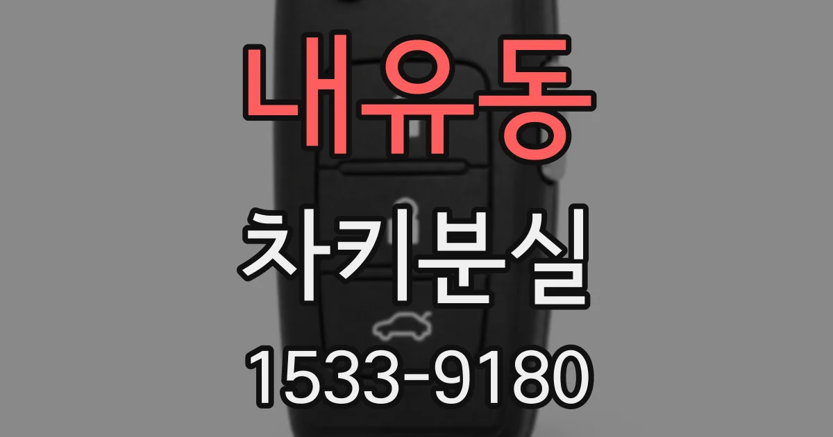 내유동 차키분실