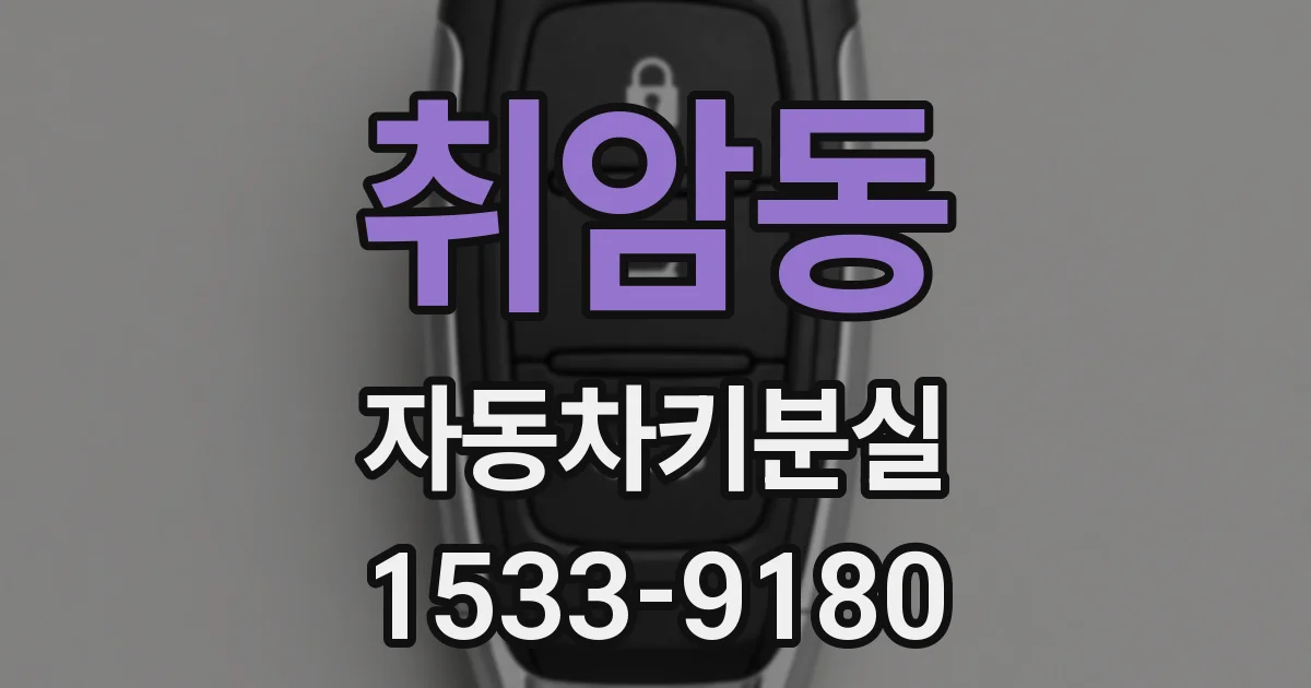 취암동 자동차키분실