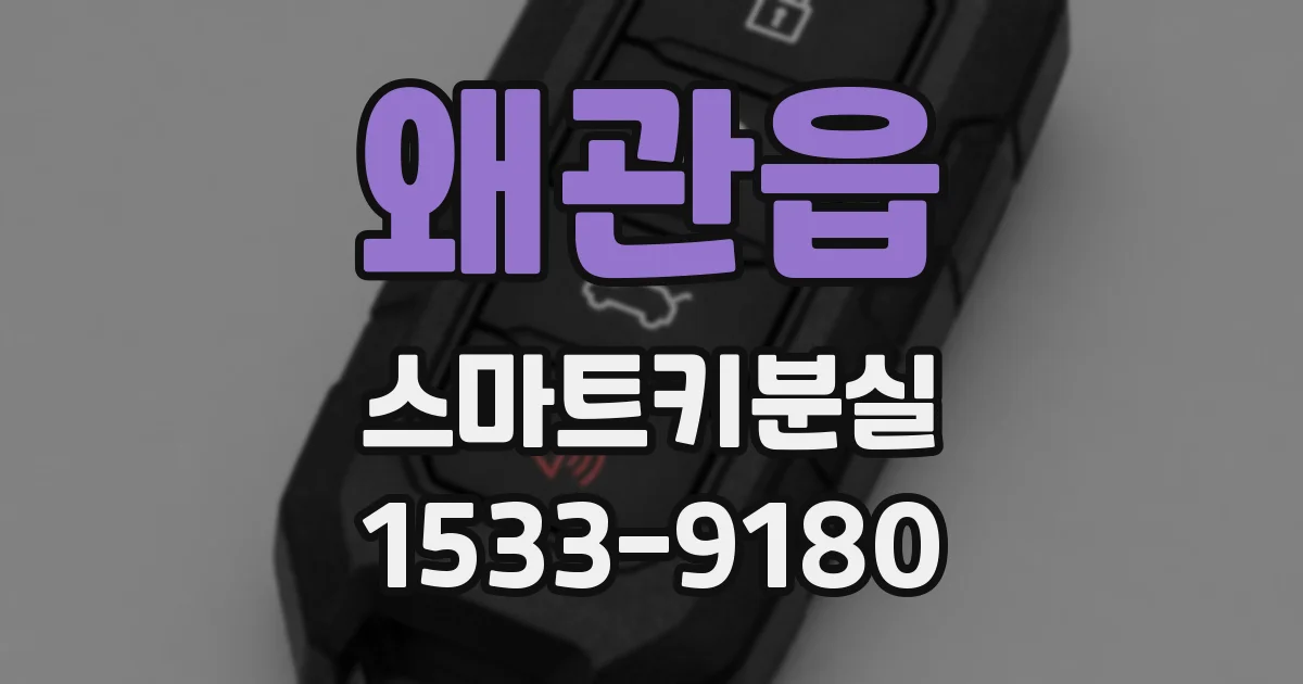왜관읍 스마트키분실