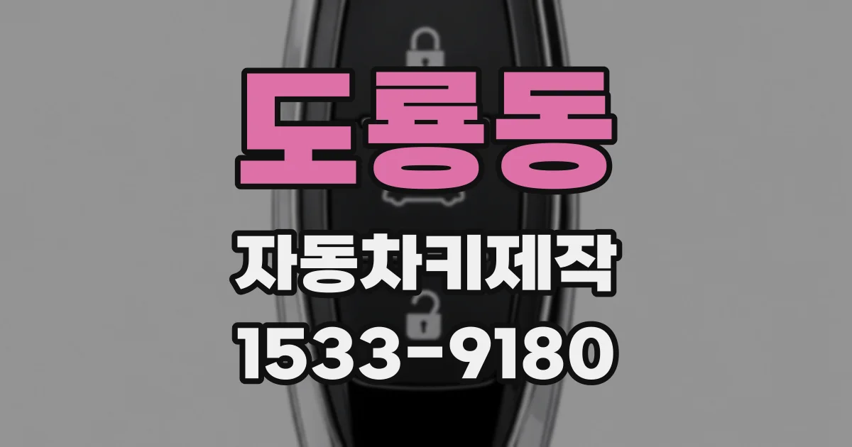 도룡동 자동차키제작