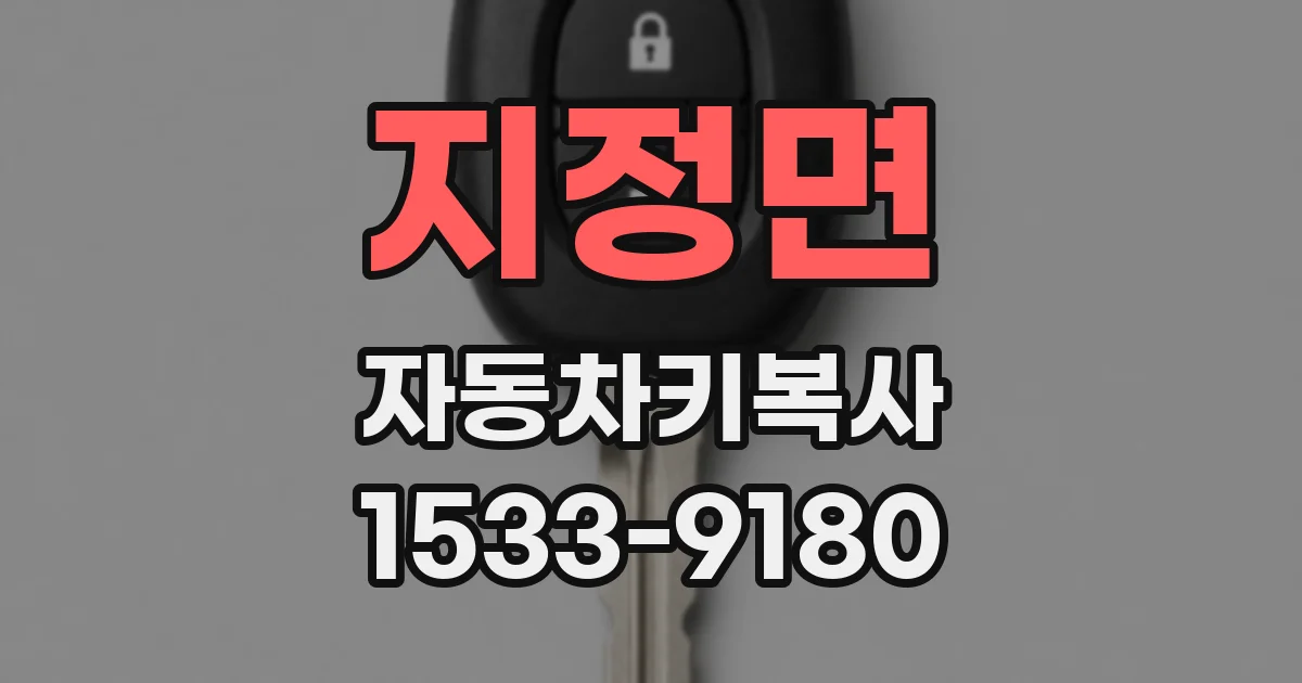 지정면 자동차키복사