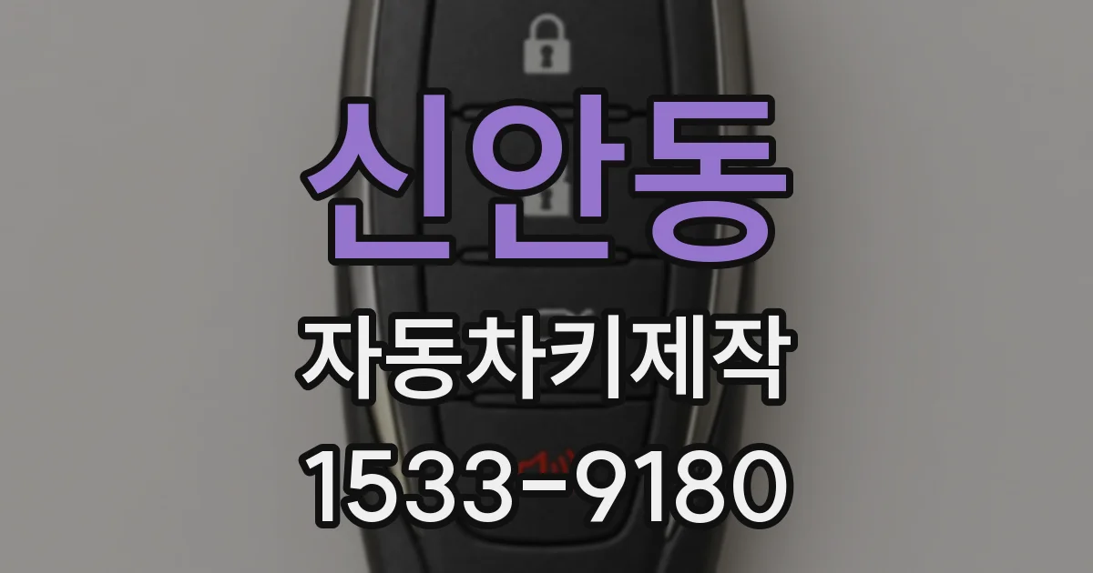 신안동 자동차키제작