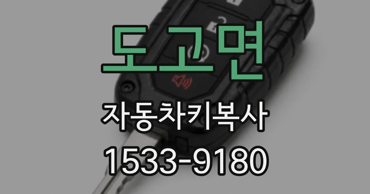 도고면 자동차키복사