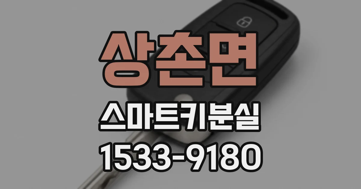 상촌면 스마트키분실