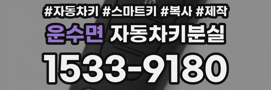 운수면 자동차키분실