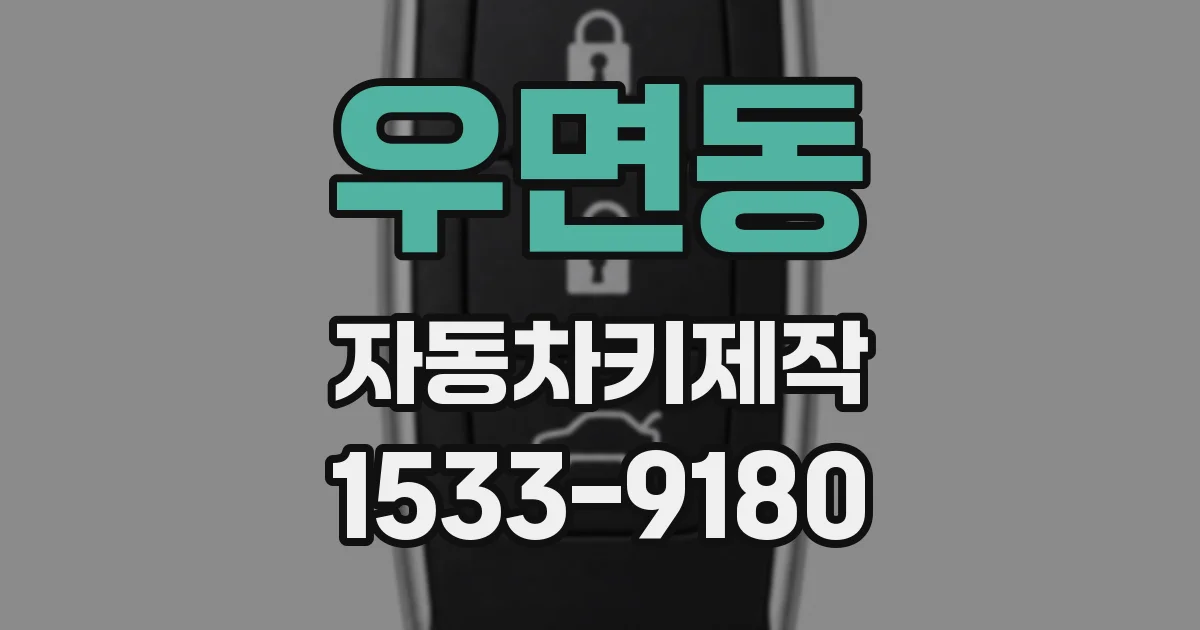 우면동 자동차키제작