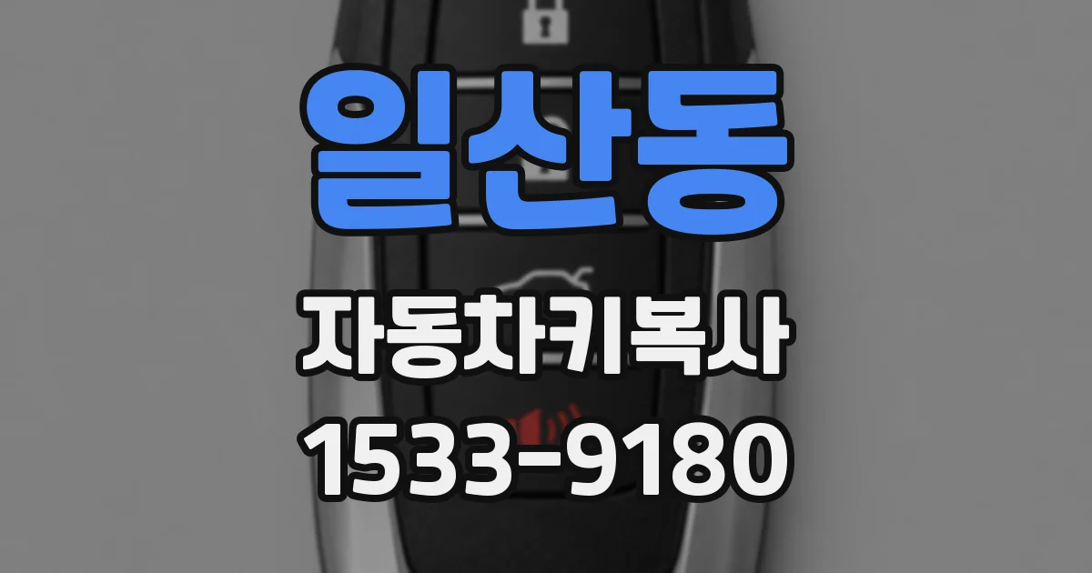 일산동 자동차키복사