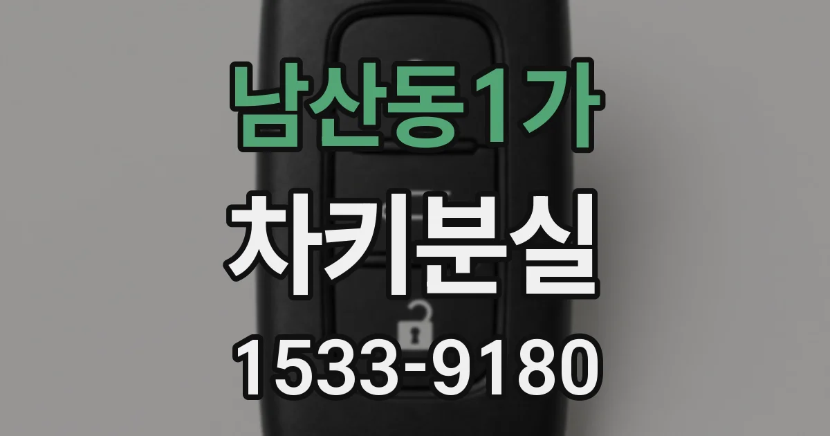 남산동1가 차키분실