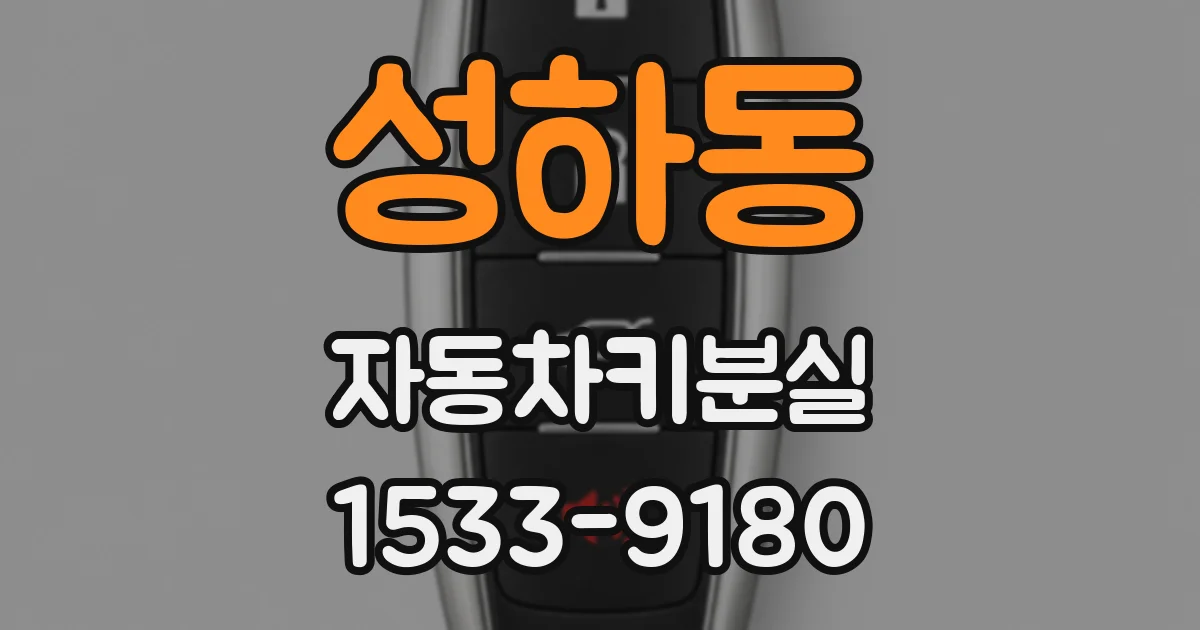 성하동 자동차키분실