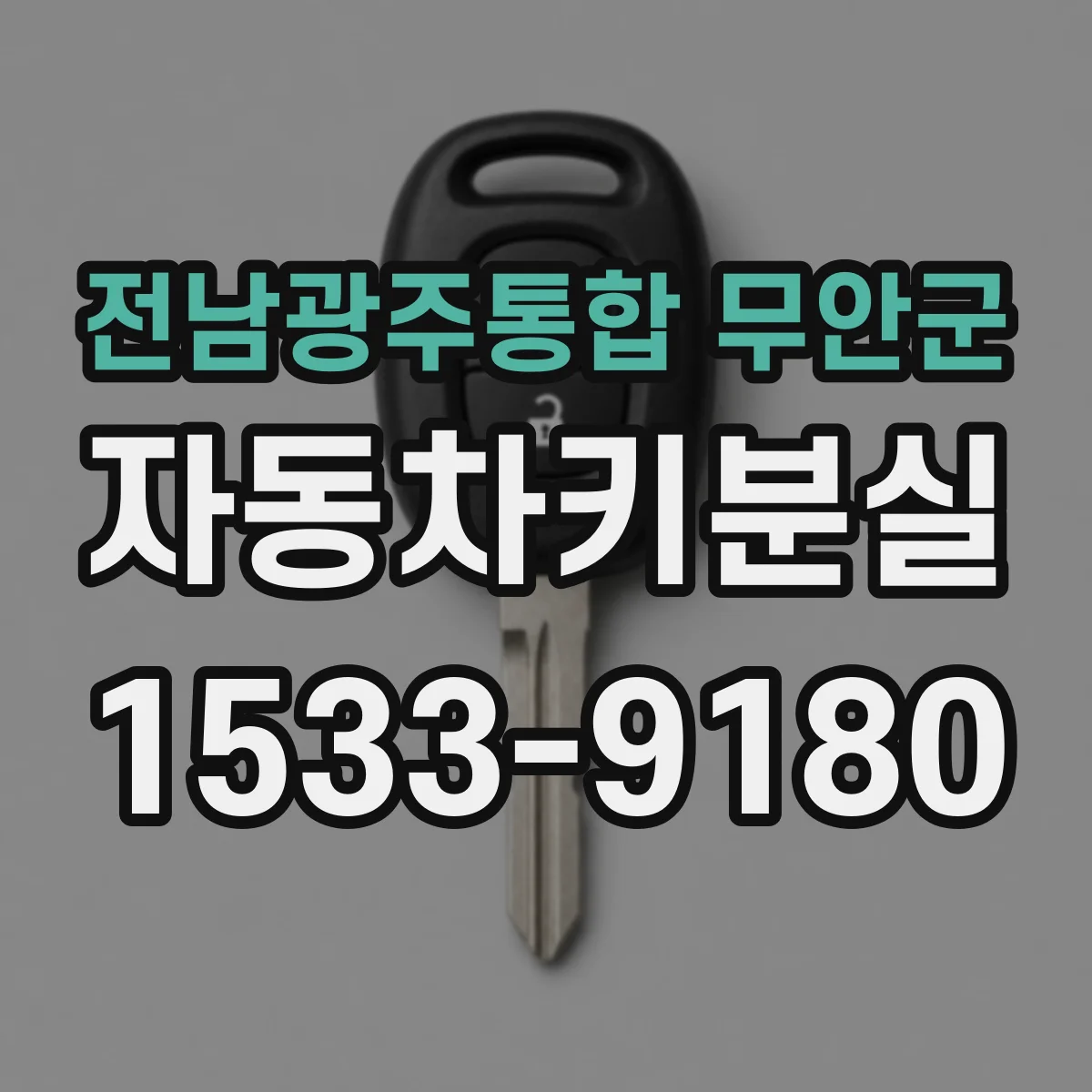 전남광주통합 무안군 자동차키분실