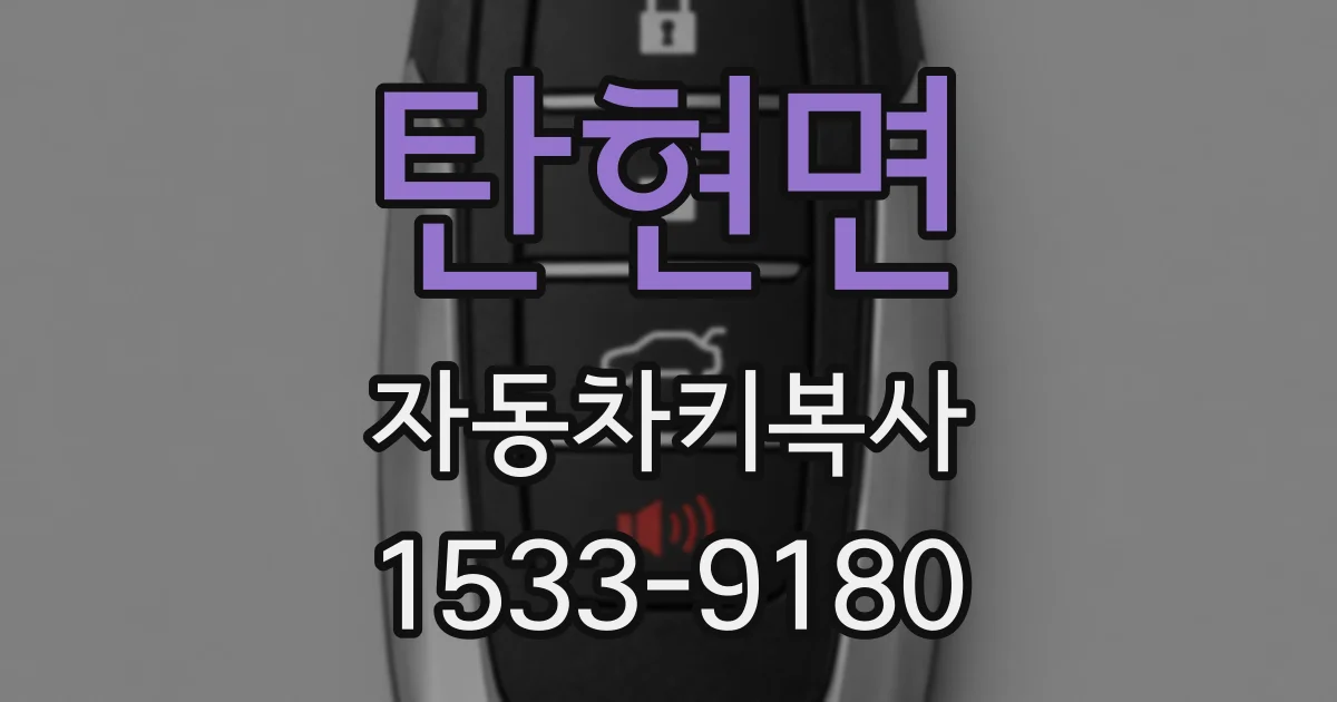 탄현면 자동차키복사