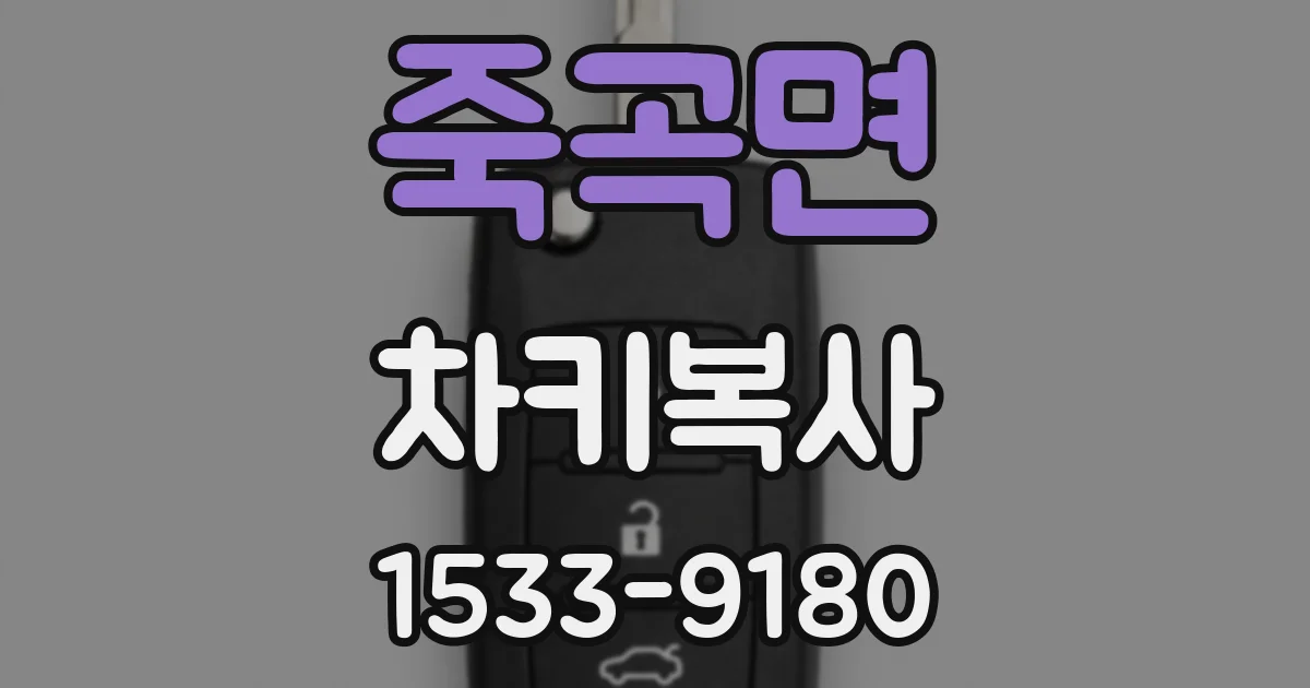 죽곡면 차키복사