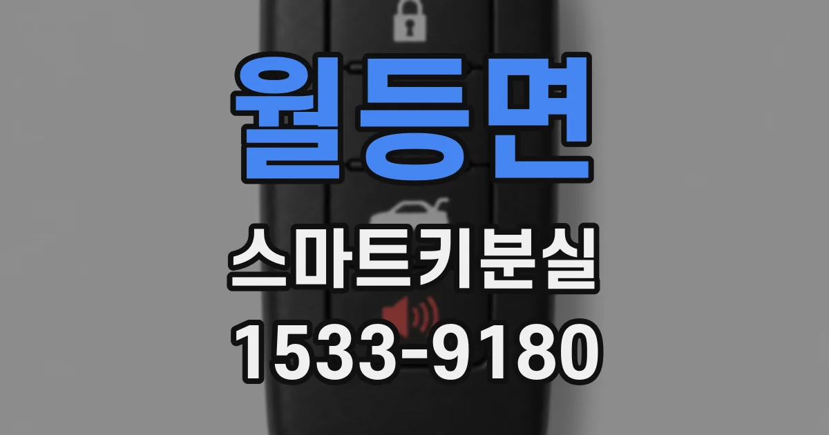 월등면 스마트키분실