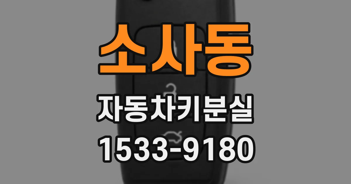 소사동 자동차키분실