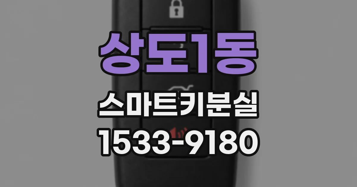 상도1동 스마트키분실