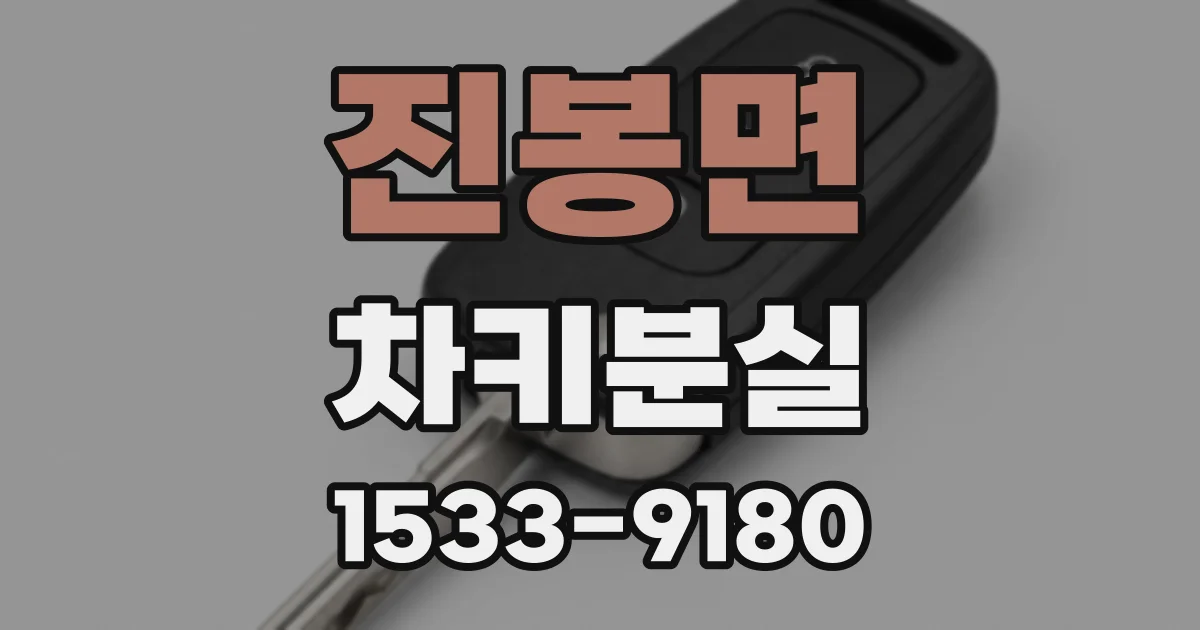 진봉면 차키분실