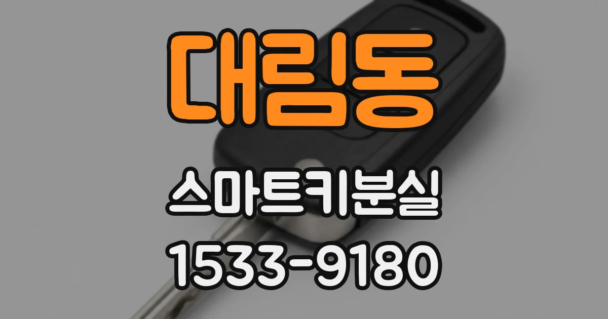 대림동 스마트키분실