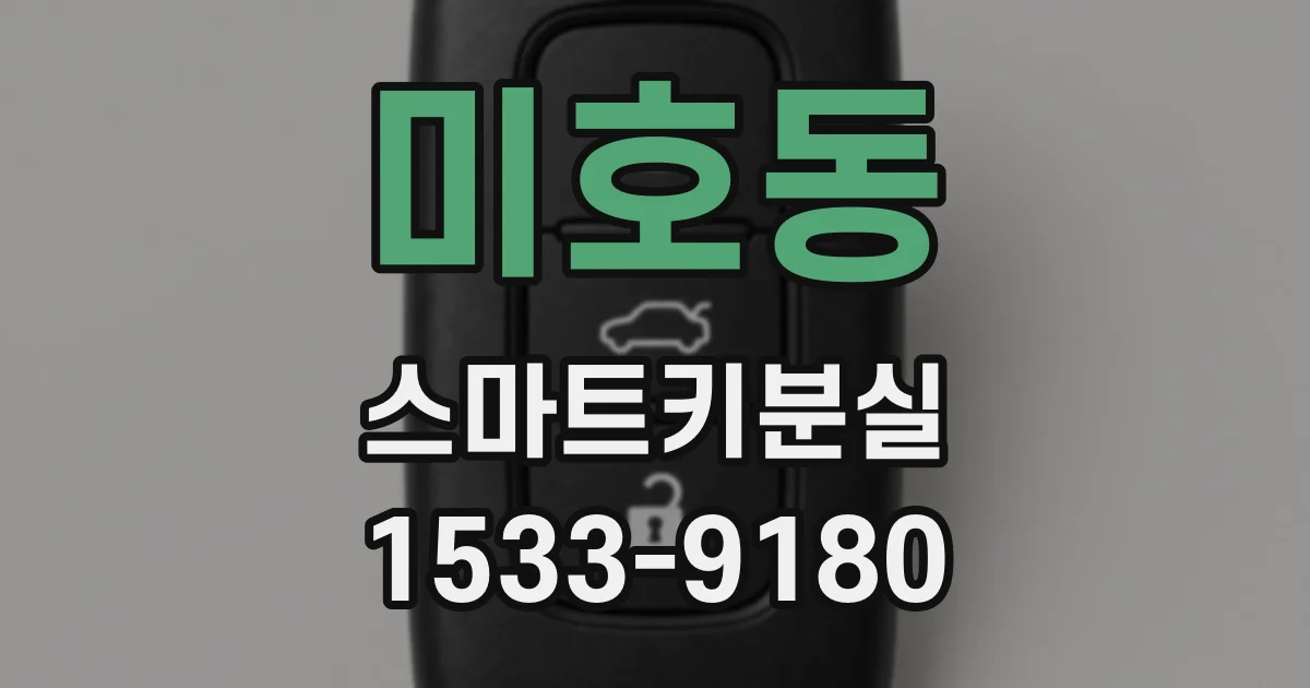 미호동 스마트키분실