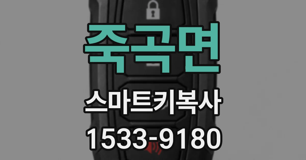 죽곡면 스마트키복사