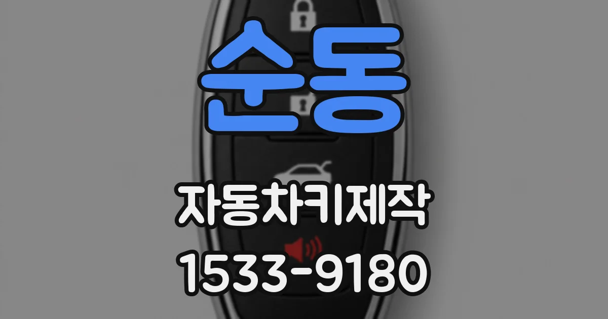 순동 자동차키제작