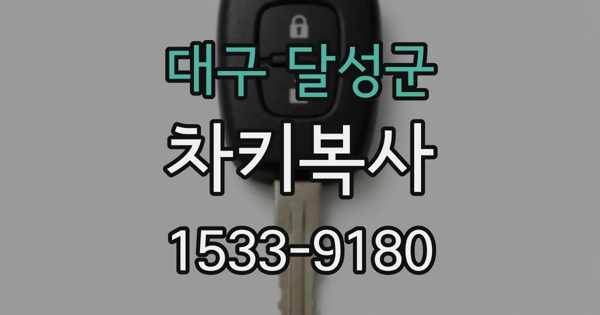 대구 달성군 차키복사
