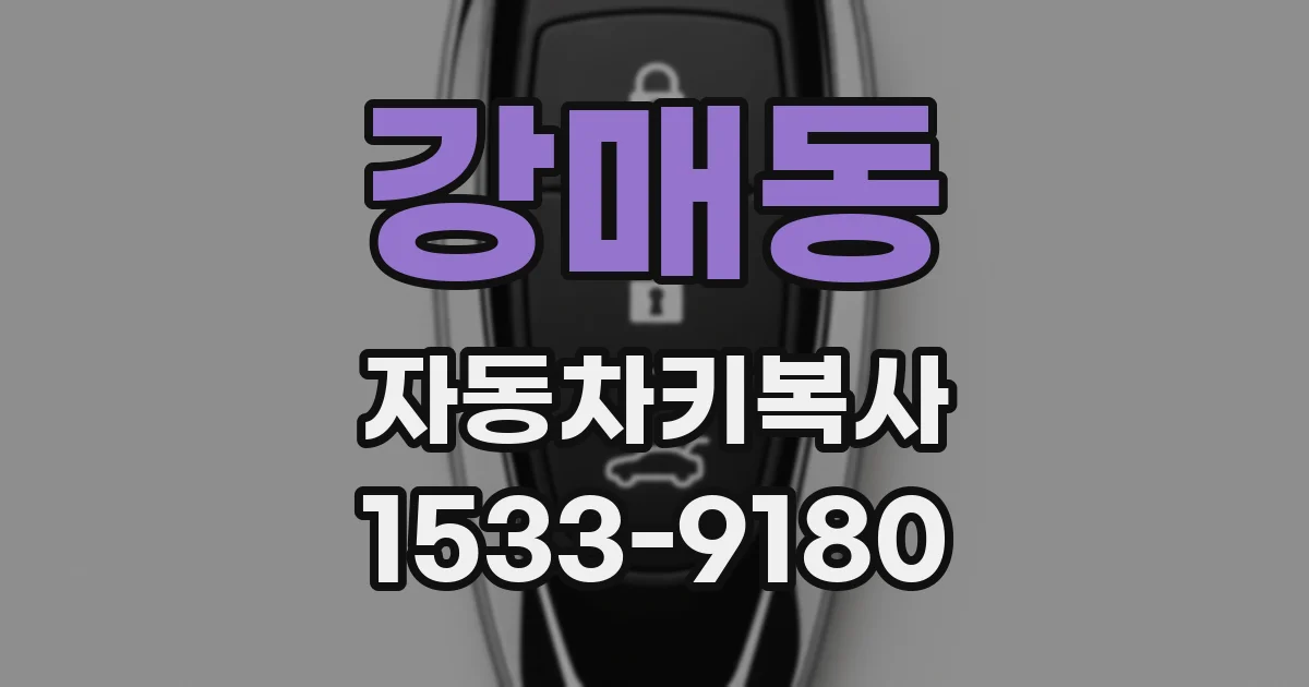 강매동 자동차키복사