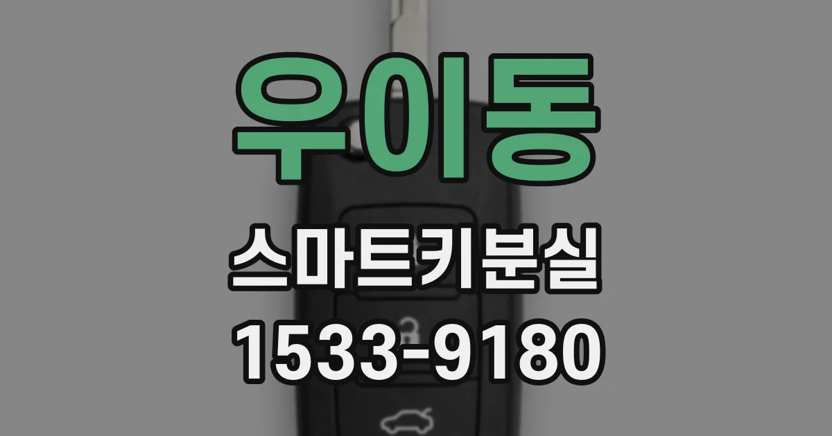우이동 스마트키분실