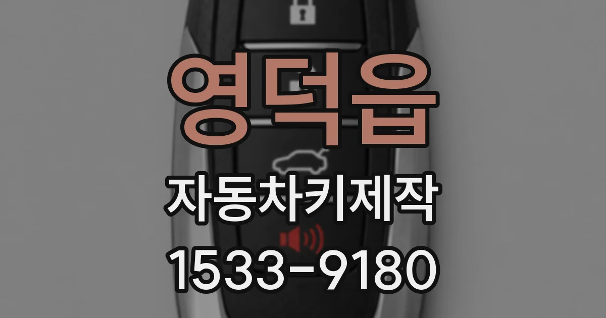 영덕읍 자동차키제작