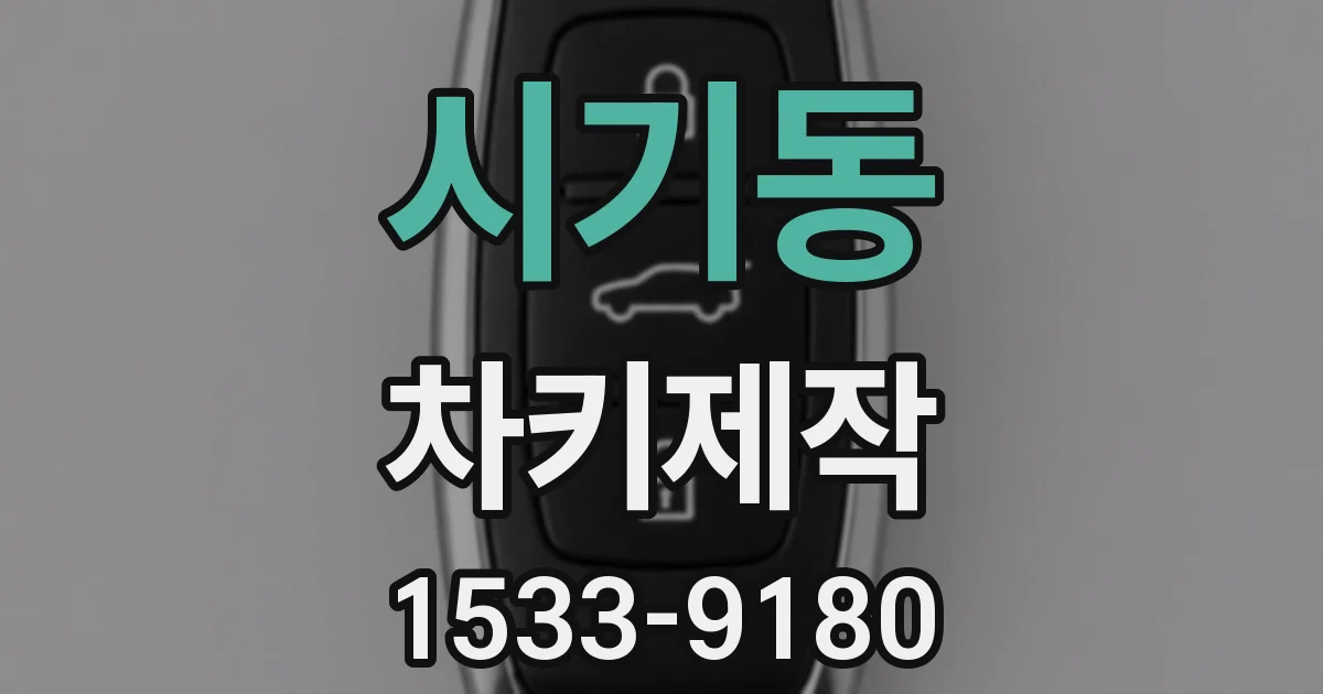 시기동 차키제작