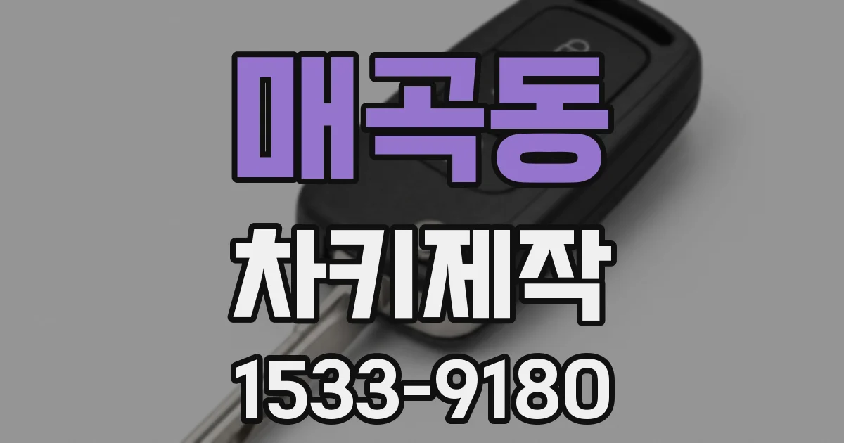 매곡동 차키제작