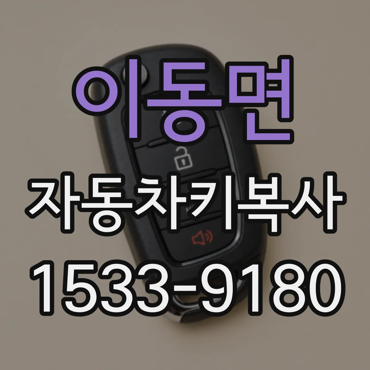 이동면 자동차키복사