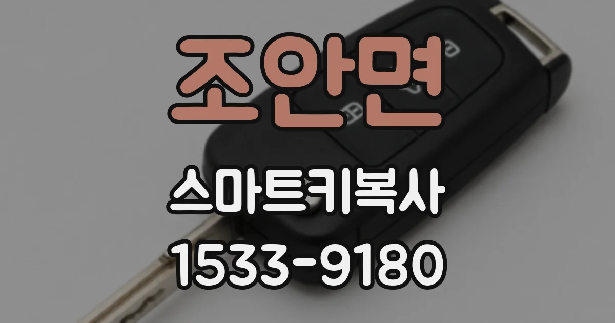 조안면 스마트키복사