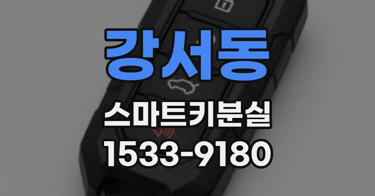 강서동 스마트키분실