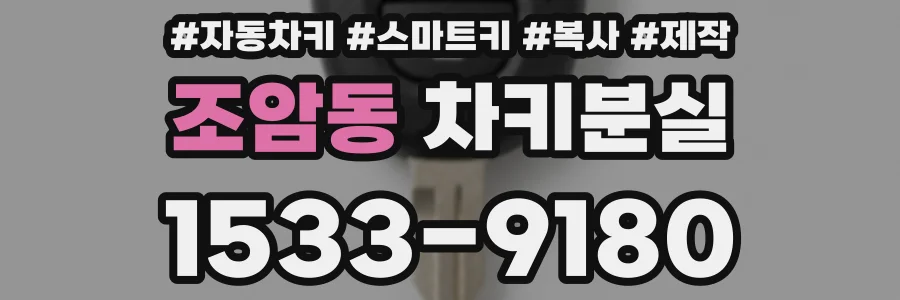조암동 차키분실